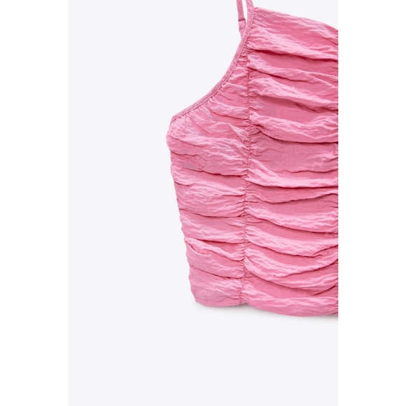 Zara draped crop top - Picture 4 of 8